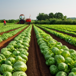 **Image Prompt 1: Natural Farming Practices**
   - "A picturesque organic farm showcasing lush crops grown without chemical fertilizers, surrounded by vibrant biodiversity. Farmers are seen tending to their plants, emphasizing natural resource utilization and soil health. The scene captures the essence of sustainable agriculture, with a focus on vibrant, healthy produce like rich red tomatoes."