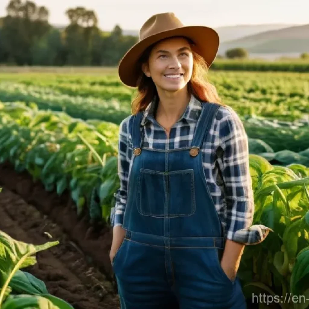 유기농업 전문가의 업무 사례 - **Prompt for an Organic Farm Manager:**
    "A vibrant, wide-angle shot of a diverse organic farm at...